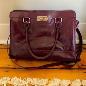 Maroon Cole Haan Satchel